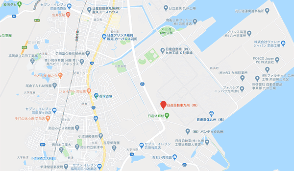 日産九州・日産車体九州のアクセスマップ